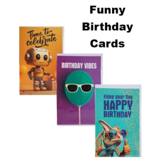 Birthday Greeting Card & Envelopes -Funny 